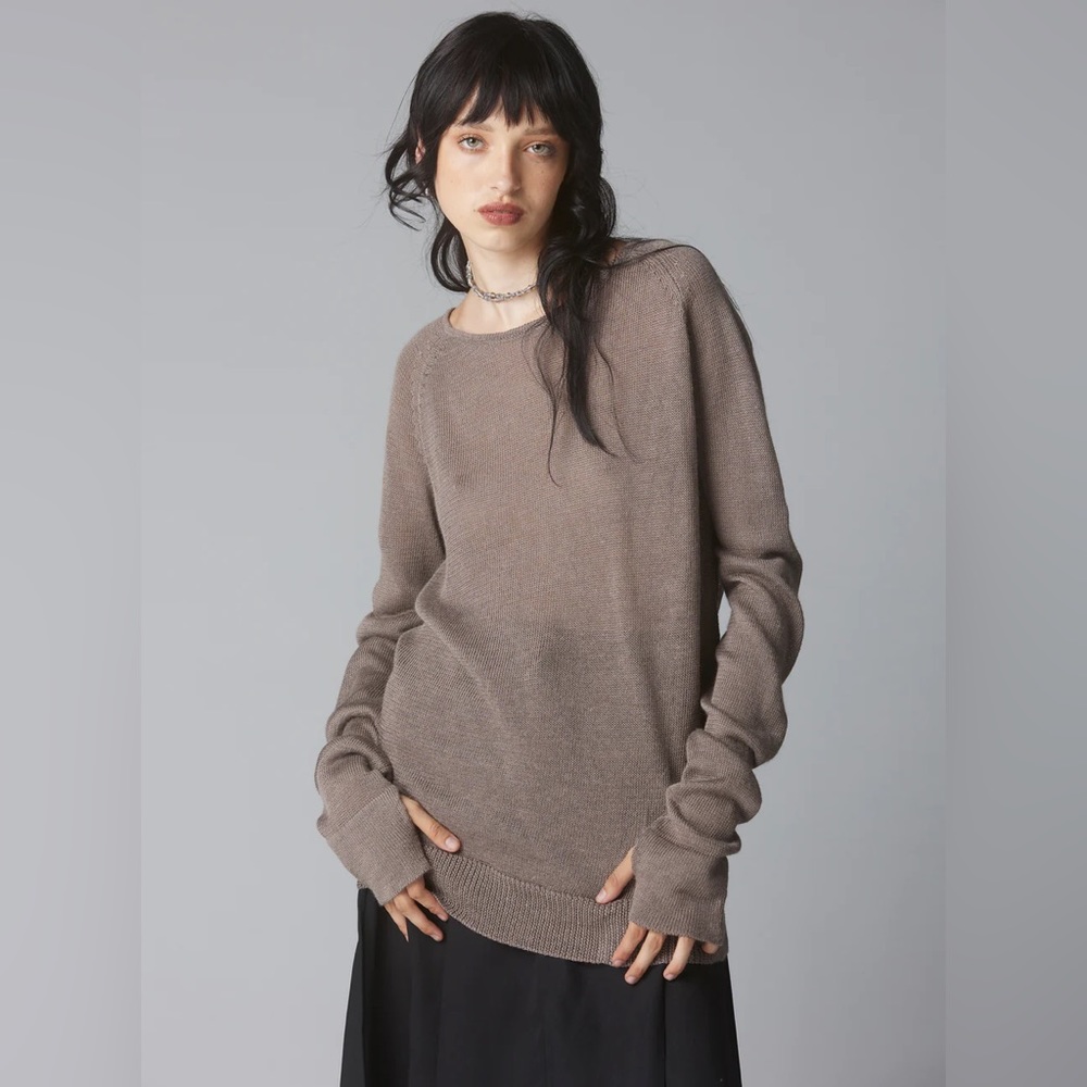Unif Slouchy Mogu Sweater in Gray small